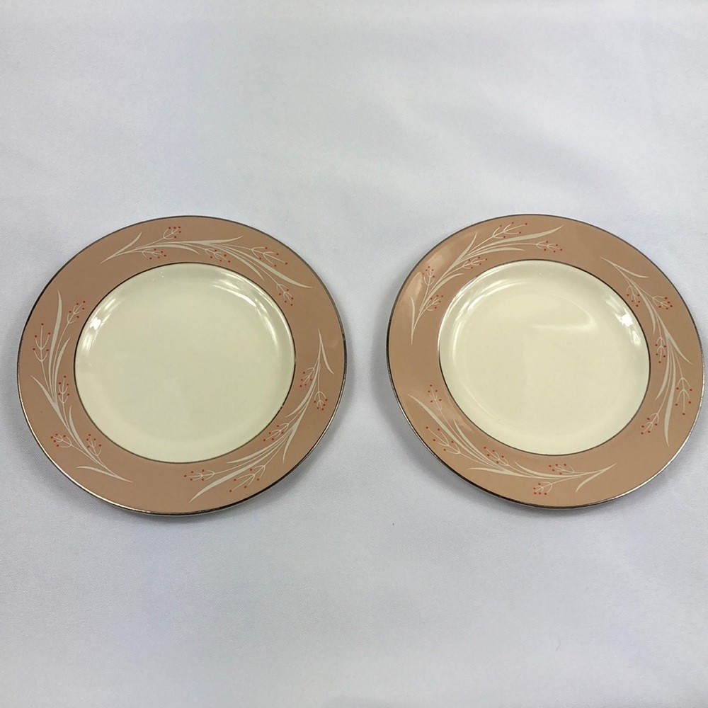 Homer Laughlin Cavalier Eggshell Plates